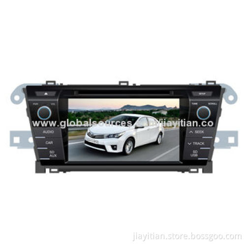 Car DVD Player/GPS Navigation System, Suitable for Toyota Corolla 2014 with BT/TV/GPS/iPod Function